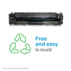 HP - Cartouche de toner LaserJet authentique 218A - Rendement Standard - Cyan-Le toner HP d’origine s’engage envers la qualité de l’air au bureau – HP conçoit et teste volontairement ses systèmes d’impression afin de respecter les directives sur les émissions des écoétiquettes