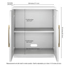 Hudson&Canal - Meuble d'appoint Tillman 28 po de largeur - Blanc-8