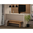 Manhattan Comfort - Ensemble de salle à manger moderne Nomad 172,5 cm - Nature - Lot de 3-Assemblage à domicile requis Tout le matériel inclus
