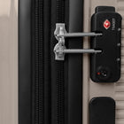 Swiss Mobility - Ensemble de Valise 2 Morceaux à Coque Rigide de la collection Rhodes- Latté-Poignées supérieures renforcées (sur toutes les valises) et poignées latérales (sur la grande valise)