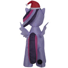 GEMMY - Peluche gonflable de Noël My Little Pony Twilight Sparkle avec chapeau de Père Noël-Se dégonfle pour un rangement facile