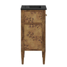 Modway - Elysian 18" Vanette de salle de bain - Noir brun-Construction en bois de manguier