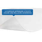 Mount-It! - Tapis de chaise avec rebord, 35,5 po x 47 po, vinyle transparent-La chaise glisse sans effort sur le tapis sans endommager la surface sous-jacente