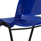 Chaise coquille marine pour enfants ergonomique et empilable de la série HERCULES avec hauteur de siège de 14 po.-Le dossier ventilé permet la circulation de l'air