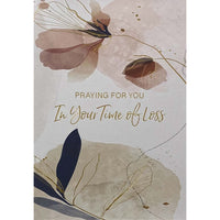 Mill Brook Studio - Cartes de souhaits Sympathie avec enveloppes – 5-3/8 po x 7-3/4 po – Religieuse : je prie pour vous – paquet de 18-Cartes de souhaits qualité boutique