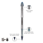 uni-ball - Stylos à bille roulante Vision Elite BLX – 0,8 mm – encre bleue BLX – paquet de 3-0.8mm Pointe Audacieuse