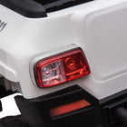 Aosom - voiture électrique pour enfants 2 places 12v rc camion de police - blanc-Couleur : Blanc 