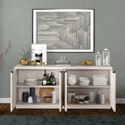 Hudson&Canal - Buffet Mansfield 68" L - Aulne Blanc-Dimensions du produit : 15,5" L x 68" l x 29" H
