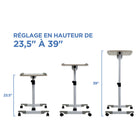 Mount-It! - Chariot roulant pour ordinateur portable à hauteur réglable-7