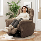 HOMCOM - Fauteuil inclinable électrique avec siège rembourré et ports USB - espresso-Mouvement de balancement doux pour une relaxation apaisante   