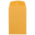 Jam Paper - Enveloppes commerciales n° 4 Coin Business, 3 po H x 4 1/2 po l, Kraft Manille brun, Paquet de 50- Dispose d'un rabat droit avec fermeture gommée et finition papier lisse