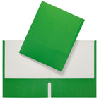 Staples - Portefeuille à 2 pochettes - Lot de 25 - Vert-Peut contenir jusqu'à 100 feuilles de papier format lettre (50 par pochette)