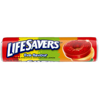Rouleau 5 saveurs Lifesavers - 32g-Les 5 saveurs classiques qui ont résisté à l'épreuve du temps : cerise, framboise, pastèque, orange et ananas.
