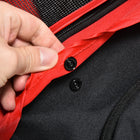PawHut - Poussette pour chien pliable à 3 roues, transporteur de voyage pour petits chiens, rouge-Capote réglable à 3 positions et fenêtre en maille pour une bonne circulation de l'air et une meilleure visibilité 