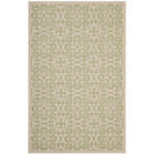 Modway - Ariana Treillis floraux vintage à l’intérieur et à l’extérieur Tapis de comédie 8 pi l x 10 pi L - Vert clair et beige-Tapis vintage à treillis floraux