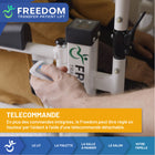 Mobile Patient Lift - Freedom & Independence - Soulève-patient électrique réglable - 34,5-42,5 po H - blanc/noir-Cadre léger et durable conçu pour les soins à domicile