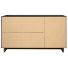 Manhattan Comfort - Buffet moderne Granville 140 cm - Gris foncé-Garantie limitée du fabricant de 30 jours