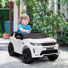 Qaba - Voiture RC électrique pour enfants sous licence Land Rover 12V - blanc-Fonction de démarrage en douceur pour une accélération progressive et sécurisée 