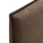 Modway - Camille Mélange de lin rembourré Tête de lit Queen size - Cacao-Assemblée requise