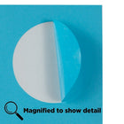 JAM Paper Sceaux autocollants ronds, 1 2/3 po dia., bleu lune, 120/paquet-24 étiquettes par feuille