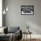 Los Angeles Kings 20x29 2014 Stanley Cup - Toile encadree - 31" x 22"-Prêt à accrocher - livré entièrement assemblé