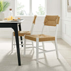 Modway - Bodie Chaise à manger - White Natural-Aucune assemblée requise