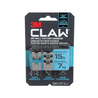 Claw - Crochet pour cadres pour cloisons seches avec outil de marquage temporaire, supporte 15 lb, Paquet de 5-Acier