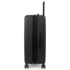 Swiss Mobility - Valsie d'enregistrement rigide 30 po de la collection JFK - Noir-Intérieur doublé avec panneau de séparation, poches pratiques et sangles de serrage pour garder le contenu organisé et en place