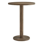 Modway - Neo Rond 31 po Terrasse extérieure Bois Patio Bar Table - Brun Cacao-Assemblée requise
