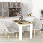 HOMCOM - Table à manger moderne 47 po avec effet bois - chêne-Design compact adapté aux petits espaces avec style et fonctionnalité 