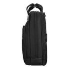 Targus® - Mallette Zip-Thru pour ordinateur de 15,4 po pour voyageur d'affaires, noire-Comprend un poste de travail ouvrable par fermeture à glissière avec un porte cartes de visite, trois brides pour stylos, de multiples compartiments pour accessoires et une section pour organiser les documents  
