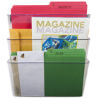 Storex - Classeurs muraux incassables Lettre - Clair - Paquet de 3-9