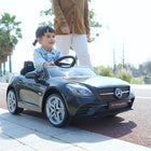 Aosom - Voiture électrique 12v avec télécommande parentale - noir-Les écrans indiquent la puissance restante 