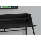 Monarch Specialties - 7547 Bureau 48 po L - Noir/Metal Noir-Fini sur tous les côtés pour un placement flexible n'importe où dans un bureau à domicile