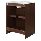 Modway - Appia 24" Vanette de salle de bain - Blanc noyer-Tablette réglable