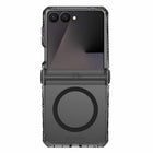 ITSKINS - Étui Hybrid_R Hinge Clear avec Magnets pour Samsung Galaxy Z Flip8 - Fumée-Compatible avec les chargeurs et accessoires MagSafe