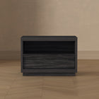 Manhattan Comfort - Table de nuit contemporaine Navis 32" à 1 tiroir - Gris charbon-Assemblage à domicile requis Tout le matériel inclus
