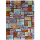 Modway - Success Mosaïque géométrique abstraite de Nyssa Tapis de comédie 8 pi l x 10 pi L - Multicolore-Tapis en mosaïque géométrique abstraite