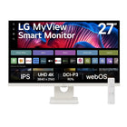 LG - Moniteur intelligent 27 po Ultra HD IPS avec Webos - 27SR73U-W-27" plat 3840 x 2160