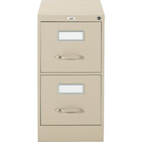 Staples – Classeur vertical format légal - 2 tiroirs - sable-Suspension à roulement à billes, entièrement progressive, pour un fonctionnement en douceur