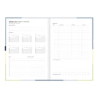 Letts of London - 2027 Agenda hebdomadaire et mensuel Gradient semaine sur deux pages – 8-1/4" x 5-7/8" – Couleurs assorties – Multilingue-Comprend : une page d'informations personnelles, des pages de notes, des projets, des contacts, des emplois du temps et bien plus