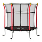 Soozier - Trampoline pour enfants avec filet de protection - 64" de diamètre - Rouge-Offrez à votre enfant des heures de plaisir rebondissant avec ce mini trampoline 