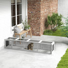 PawHut - Tunnel extérieur pour chat, 79 po L - blanc-Permet une forme en L, une extension à gauche et à droite, ou même une tente pour chat ou un catio à l’extrémité 
