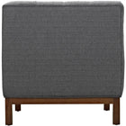 Modway - Panache Tissu rembourré Fauteuil - Gris-5