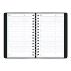 Blueline - 2027 Agenda deux jours par page avec reliure à double spirale – 8 po x 5 po – noir – bilingue-Espace pour notes sur chaque page