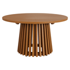 Modway - Lane Rond de 42 pouces Terrasse extérieure Bois de teck Table à manger - Naturel-Bois de teck