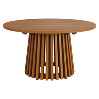 Modway - Lane Rond de 42 pouces Terrasse extérieure Bois de teck Table à manger - Naturel-Bois de teck