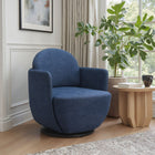 Zuo - Bant Chaise pivotante - Bleu-Supporte jusqu'à 330 lb
