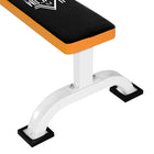 Soozier - Banc de musculation polyvalent, banc plat pour haltères, planche utilitaire pour salle de sport à domicile-Coussin de banc rembourré en PU offrant un soutien optimal 