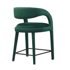 Modway - Pinnacle Performance Velvet Tabouret de comptoir - Vert Noir - Ensemble de 2-7
